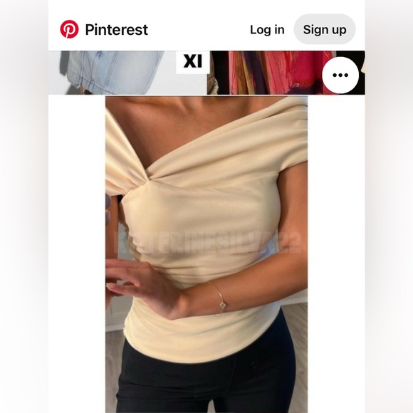 ZARA Asymmetrical Yellow Top - Picture 4 of 4